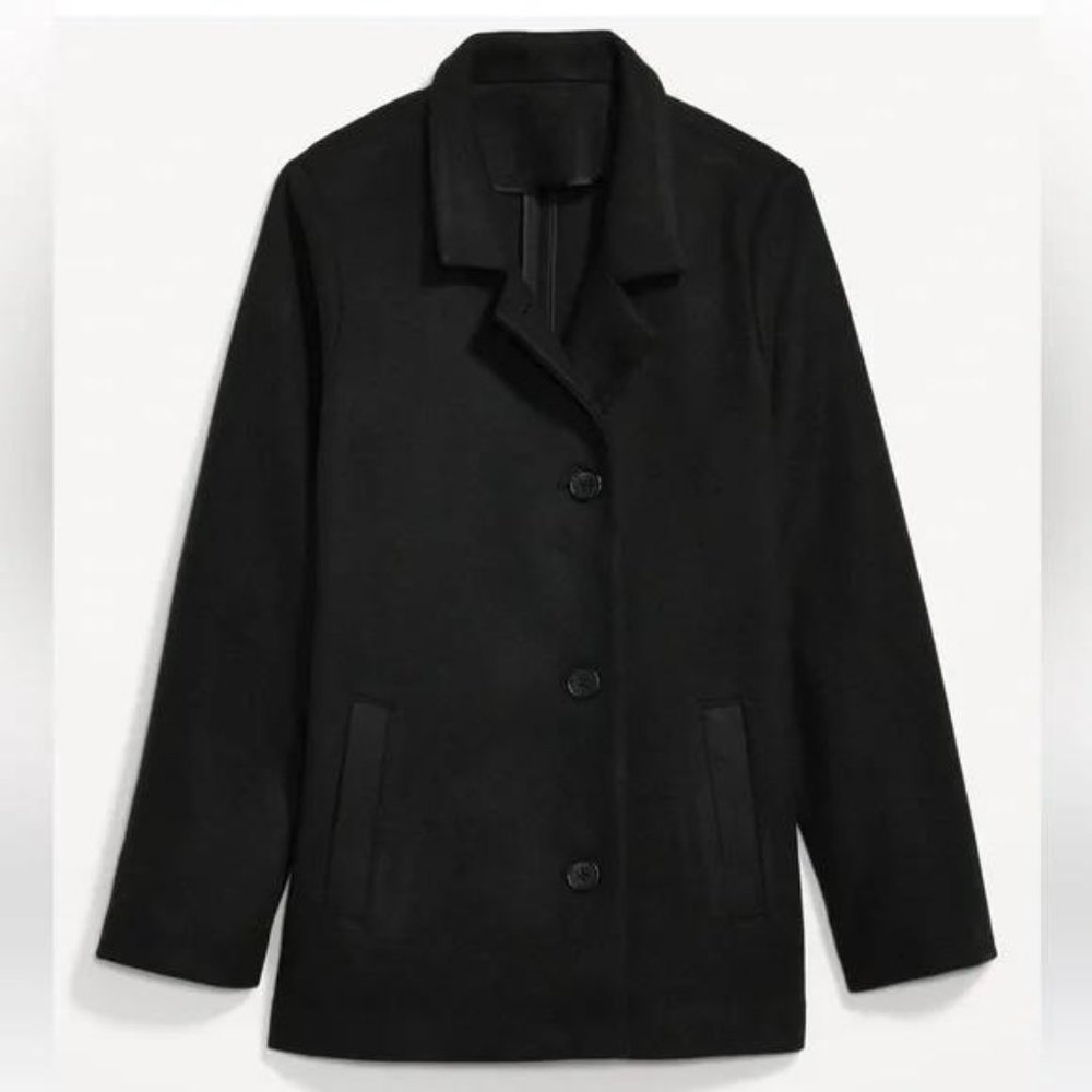 NWT Old Navy Soft-Brushed Button-Front Car Coat - Picture 5 of 6